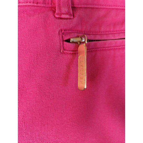 Lauren Jean Co Ralph Lauren Pink Mid Rise Capris Women's Size 12 - Picture 5 of 12